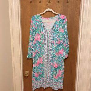 NWT Lilly Pulitzer Nadine dress in pink blossom XXL